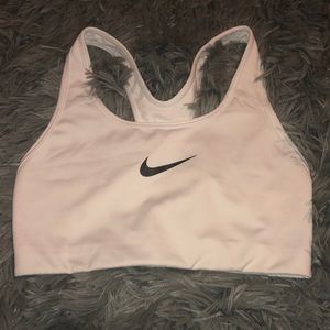 White nike sports bra size small